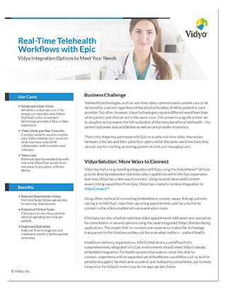 Real-Time Telehealth Workflows with Epic