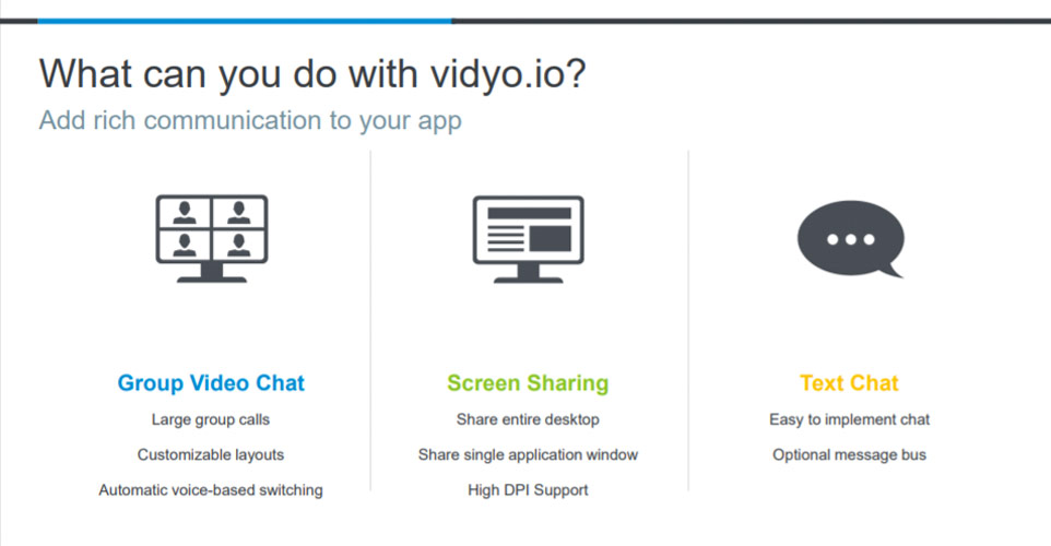 What can you do with vidyo.io