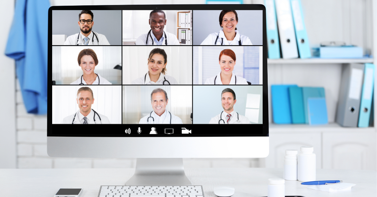 video conferencing with 9 doctors