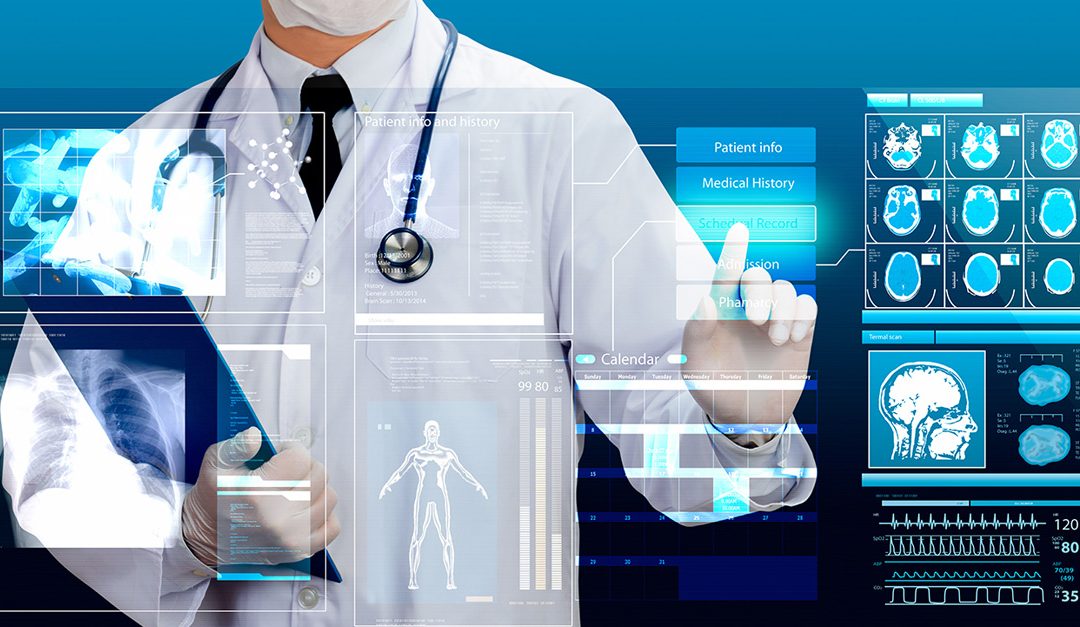 doctor using virtual health platform