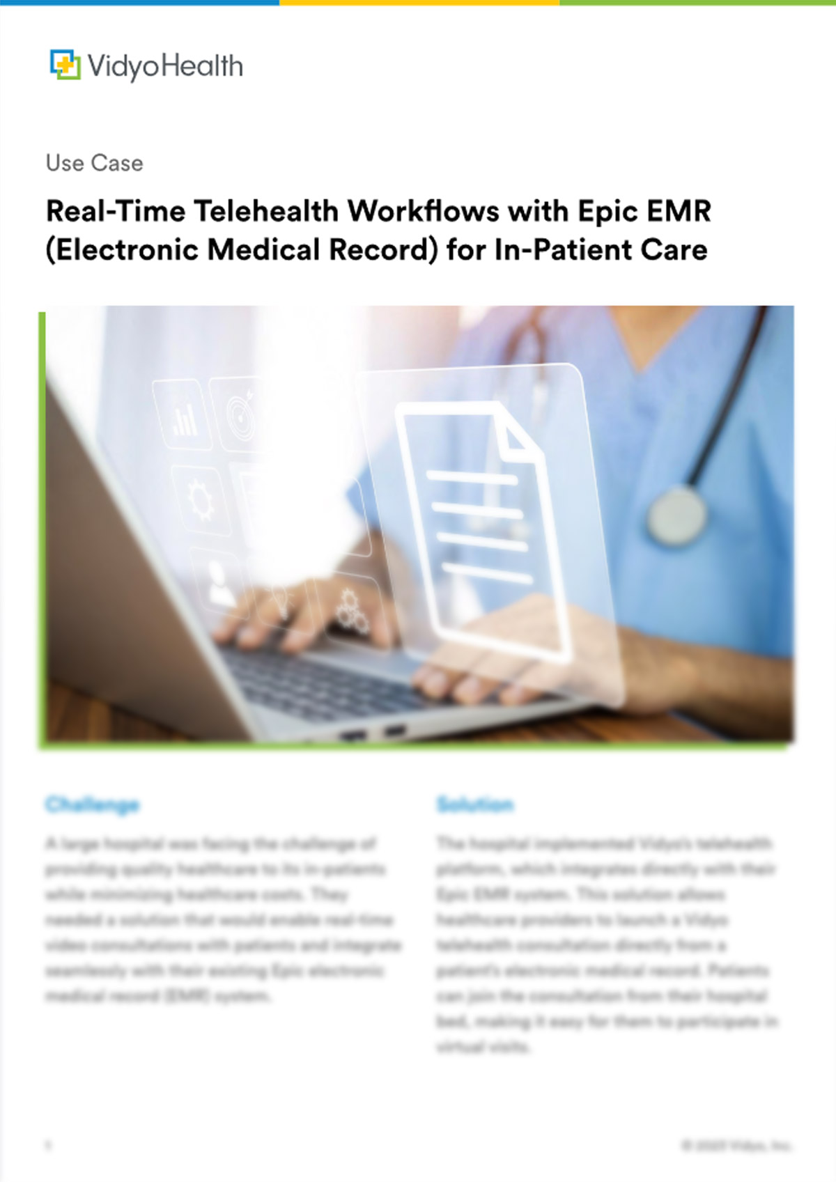 vidyohealth-res-page-Use-Case-Real-Time-Telehealth-Workflows-with-Epic-EMR-for-In-Patient-Care